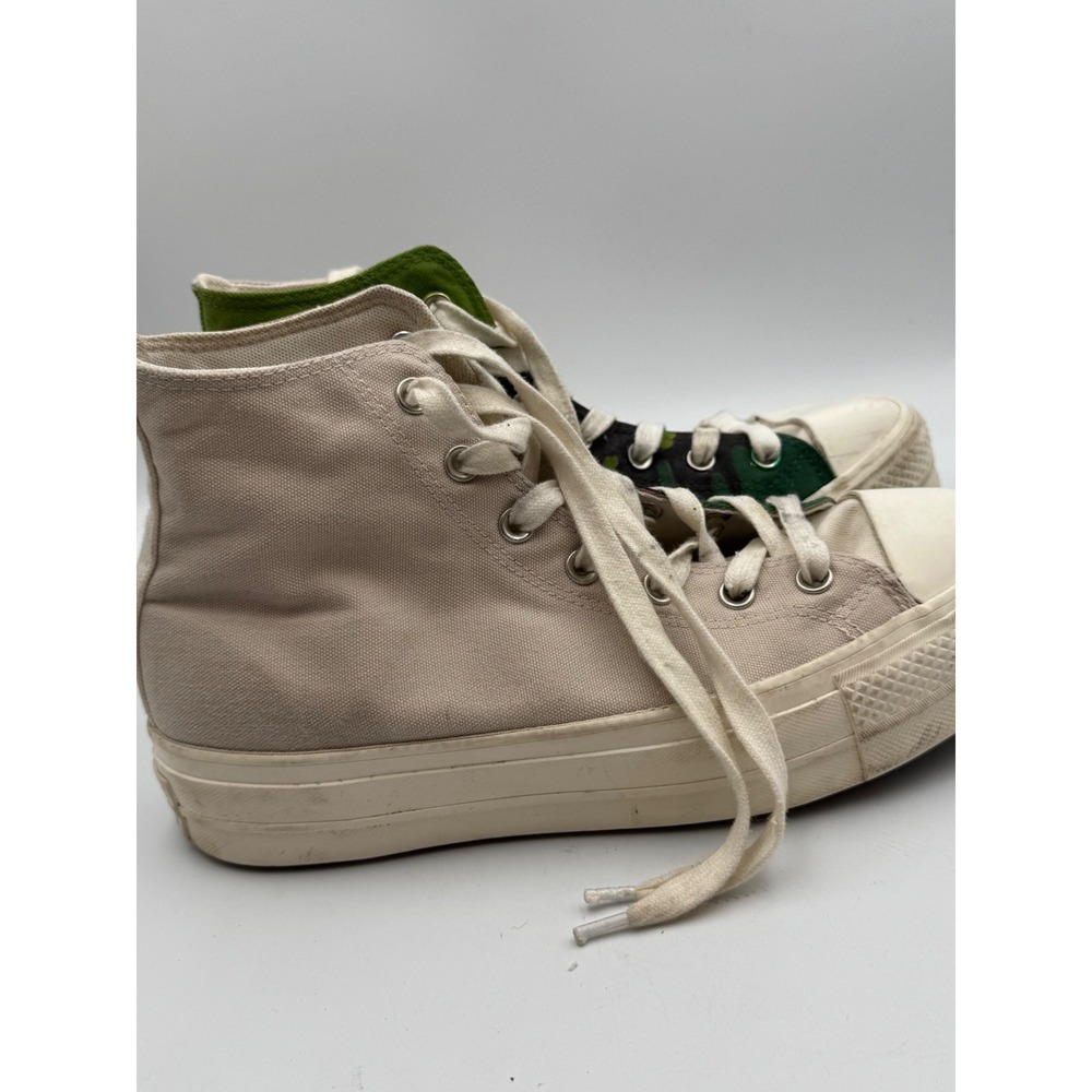 Converse Chuck Taylor All Star High Top Green Black‎ Slime Drip Graphic Sneakers - Picture 3 of 11